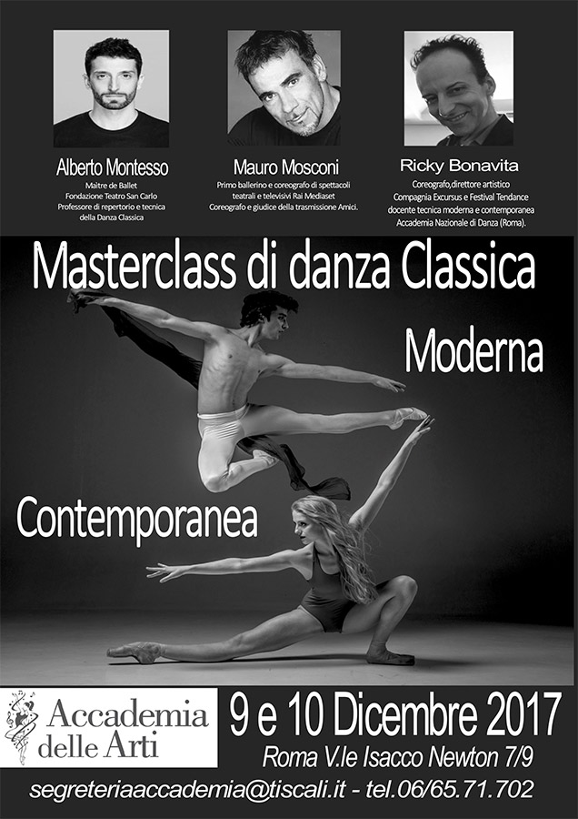 Masterclass di Danza Classica, Moderna e Contemporanea